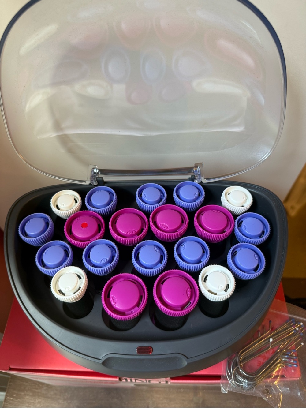 Remington Pink Hot Roller Set - Ionic Heated Hair Rollers - Picture 2 of 4